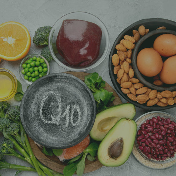 Natural skincare ingredients including avocado, pomegranate, and egg used for glowing, healthy skin."